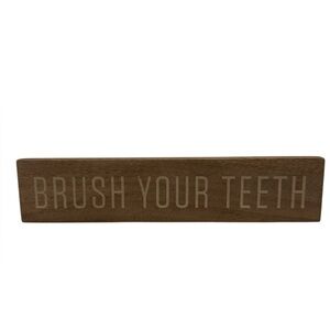 Hearth & Hand Wooden Bathroom Sign - Brush Your Teeth